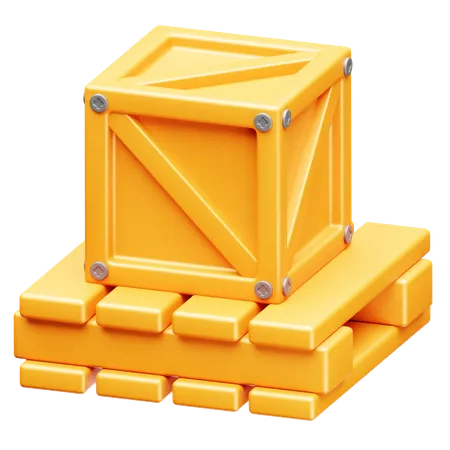 Holzbox  3D Icon