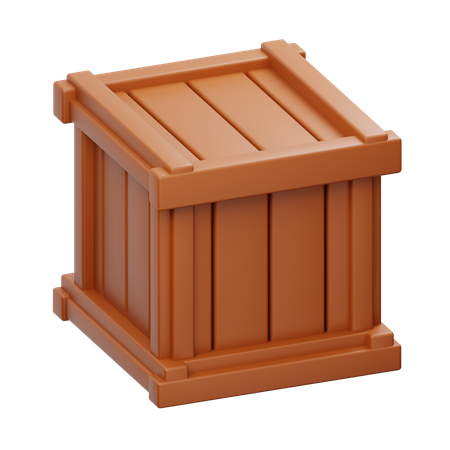 Holzbox  3D Icon