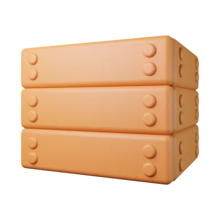 Holzbox  3D Illustration