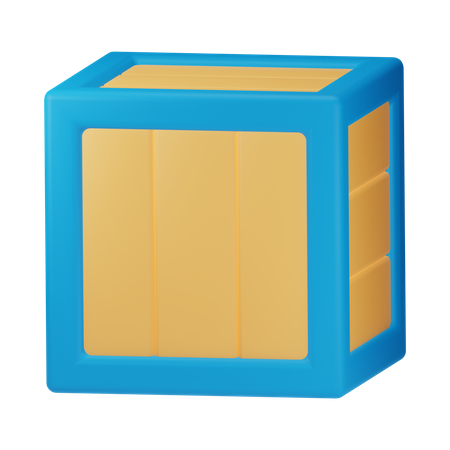 Holzbox  3D Icon