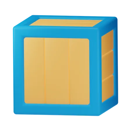 Holzbox  3D Icon