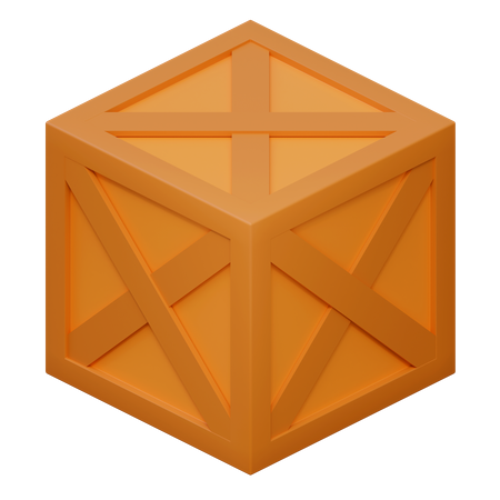 Holzkiste  3D Icon