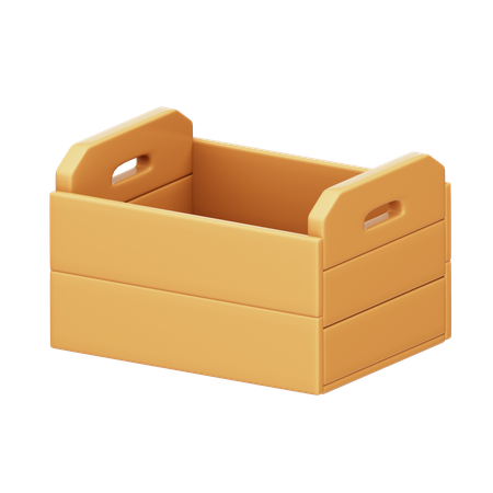 Holzkorb  3D Icon