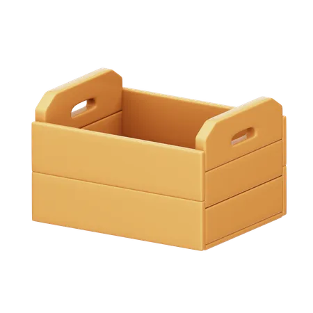 Holzkorb  3D Icon