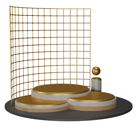 Holzpodest  3D Icon