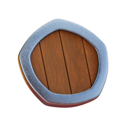 Holzschild  3D Icon