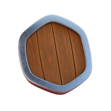 Holzschild  3D Icon