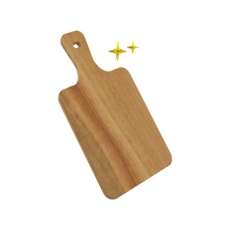 Schneidebrett aus Holz  3D Illustration