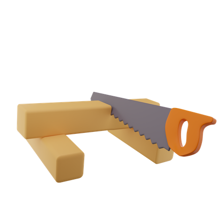 Holzschneiden  3D Icon