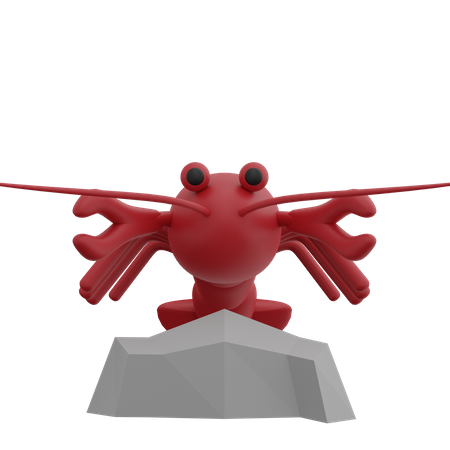 Homard  3D Illustration