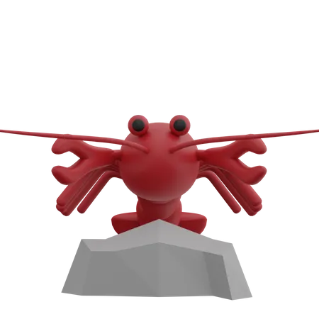 Homard  3D Illustration