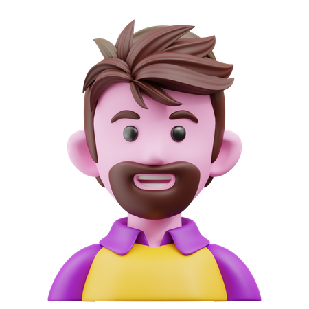 Hombre  3D Icon