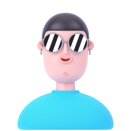 Hombre  3D Icon