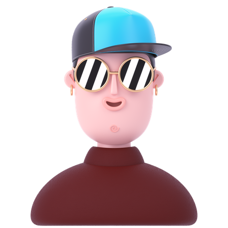 Hombre  3D Icon