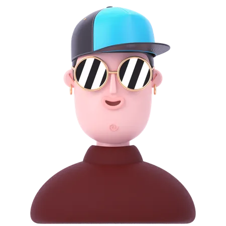 Hombre  3D Icon