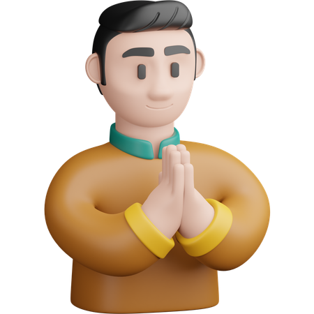 Hombre  3D Icon