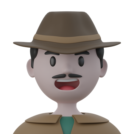 Hombre  3D Icon