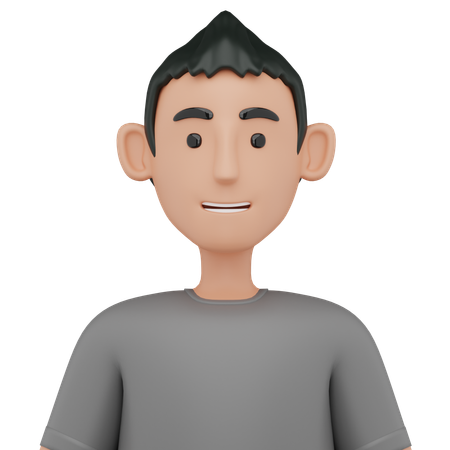 Hombre avatar  3D Icon