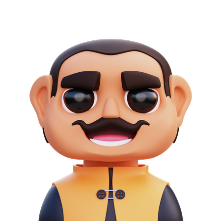 Hombre  3D Icon