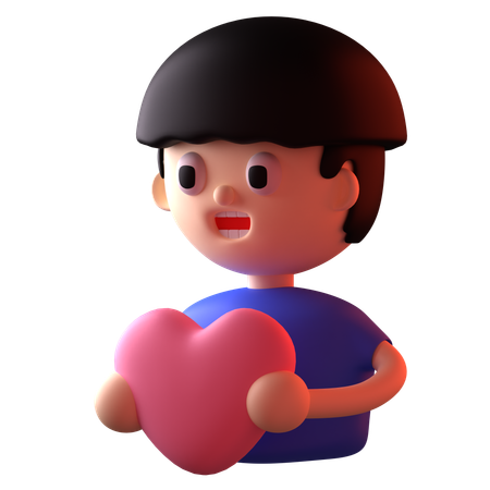 Hombre amor  3D Icon