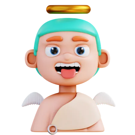 Hombre ángel  3D Icon