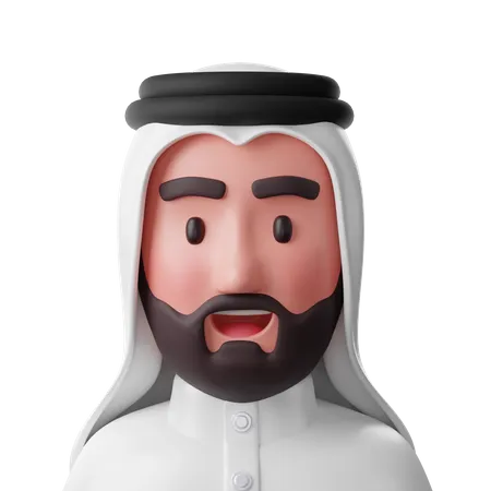 Hombre arabe  3D Icon