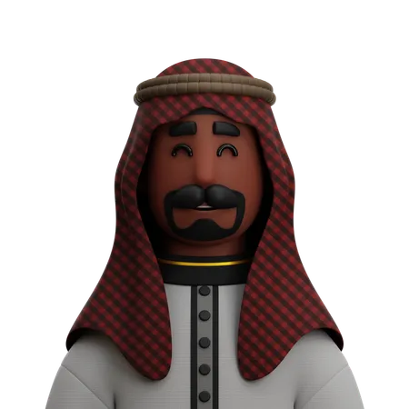 Hombre arabe  3D Icon