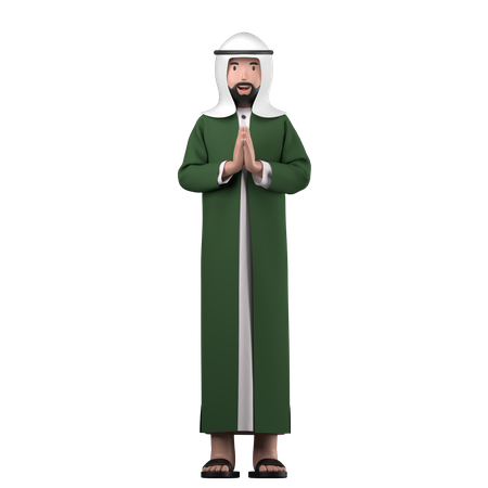 Hombre arabe  3D Icon