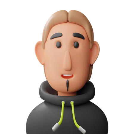 Hombre avatar  3D Icon