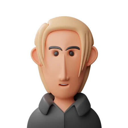 Hombre avatar  3D Icon