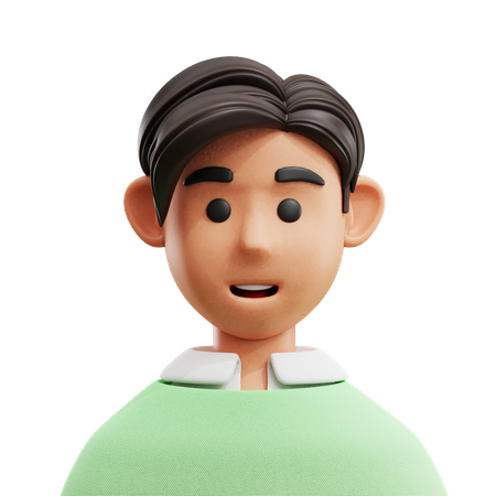 Hombre avatar  3D Icon