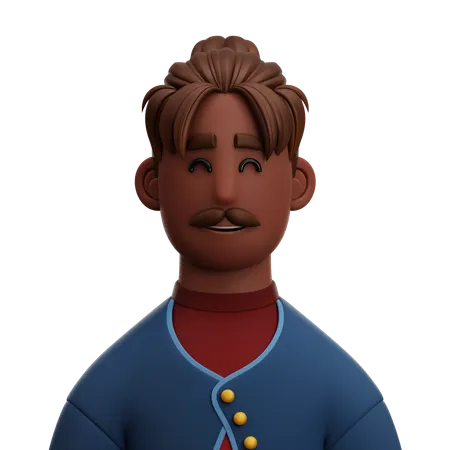 Hombre avatar  3D Icon