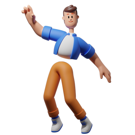Hombre bailando  3D Icon