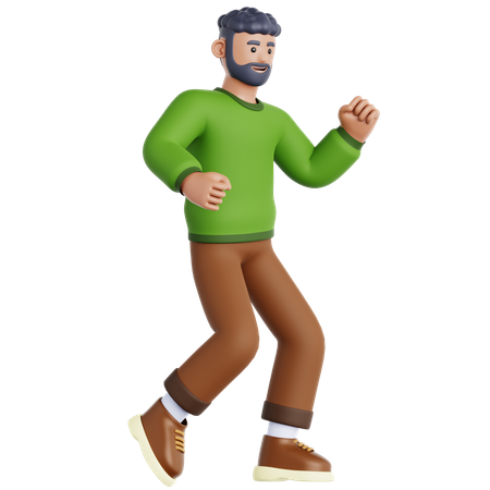 Hombre bailando  3D Icon