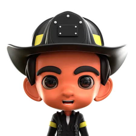 Bombero masculino  3D Icon