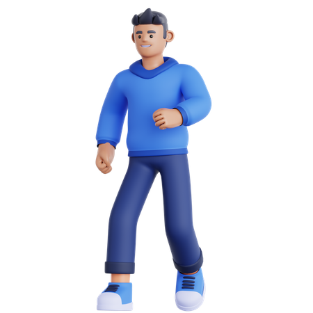 Hombre caminando  3D Illustration