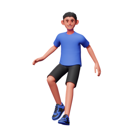 Hombre caminando  3D Illustration