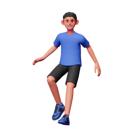 Hombre caminando  3D Illustration