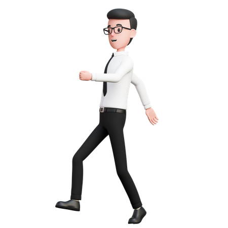 Hombre caminando  3D Illustration