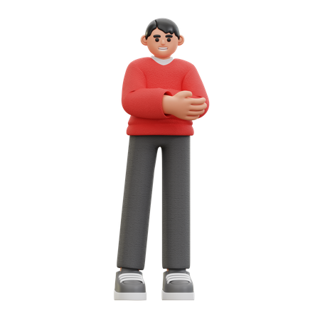 Hombre, pose casual  3D Icon