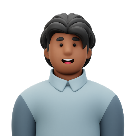 Hombre con camisa  3D Icon