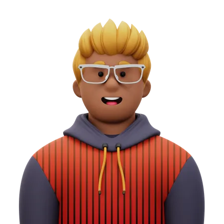 Hombre con chaqueta  3D Icon