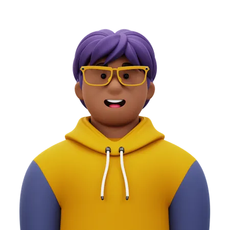 Hombre con chaqueta  3D Icon