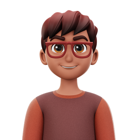 Hombre con gafas  3D Icon