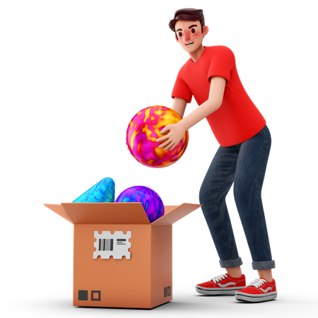 Hombre con opciones de negocio  3D Icon