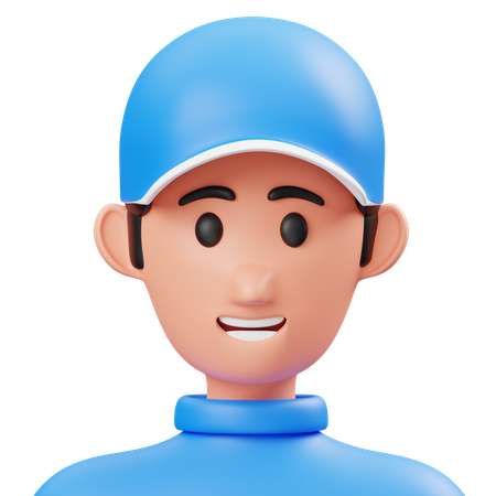 Hombre con sombrero  3D Icon