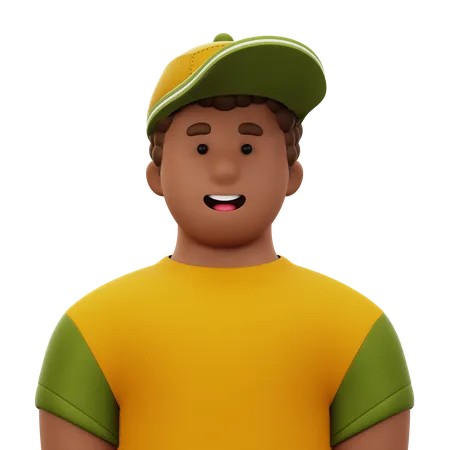 Hombre con sombrero  3D Icon