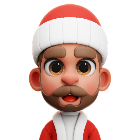 HOMBRE CON TRAJE DE PAPÁ NOEL  3D Icon