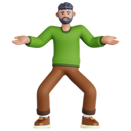 Hombre confundido  3D Icon