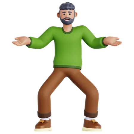 Hombre confundido  3D Icon